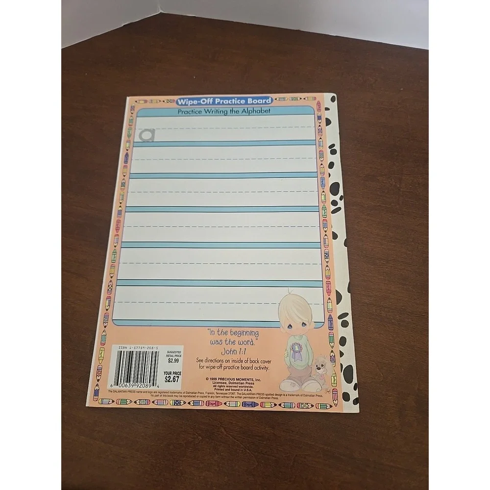 Precious‎ Moments Christian Homeschool Workbooks Lot of 3 Pre-K Phonics